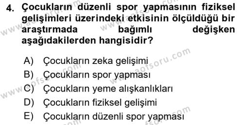 Psikoloji Dersi 2022 - 2023 Yılı Yaz Okulu Sınavı 4. Soru