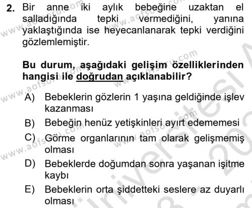 Eğitim Psikolojisi Dersi 2023 - 2024 Yılı (Final) Dönem Sonu Sınavı 2. Soru