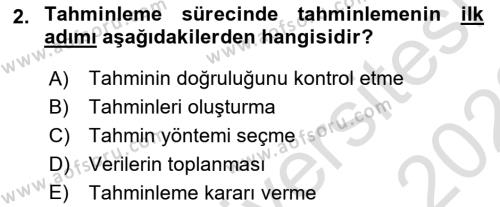 Tedarik Zinciri Yönetimi Dersi 2021 - 2022 Yılı Yaz Okulu Sınavı 2. Soru