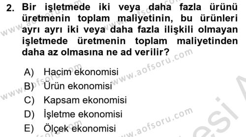 Havayolu Pazarlaması Dersi 2023 - 2024 Yılı Yaz Okulu Sınavı 2. Soru