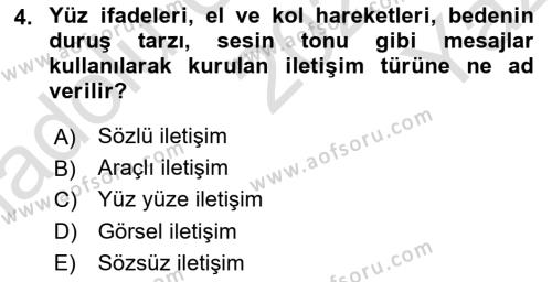 Tanıtım Ve Pazarlama 1 Dersi 2023 - 2024 Yılı Yaz Okulu Sınavı 4. Soru