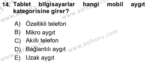 İnternet Ve Mobil Pazarlama Dersi 2024 - 2025 Yılı (Vize) Ara Sınavı 14. Soru