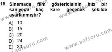 Radyo ve Televizyon Tekniği Dersi 2012 - 2013 Yılı (Final) Dönem Sonu Sınavı 15. Soru