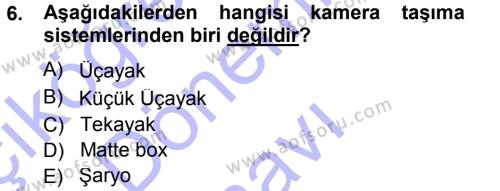 Radyo ve Televizyonda Ölçü Bakım Dersi 2012 - 2013 Yılı (Final) Dönem Sonu Sınavı 6. Soru