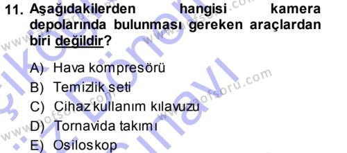 Radyo ve Televizyonda Ölçü Bakım Dersi 2013 - 2014 Yılı (Final) Dönem Sonu Sınavı 11. Soru