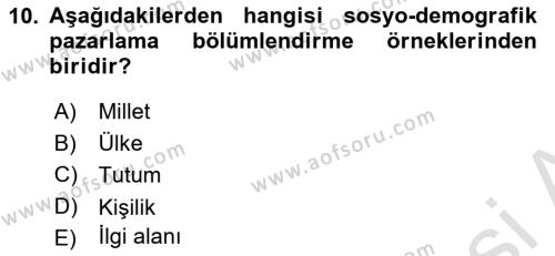 Sağlık İşletmeciliği 1 Dersi 2022 - 2023 Yılı (Final) Dönem Sonu Sınavı 10. Soru