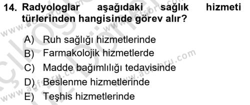 Sağlık İşletmeciliği 1 Dersi 2023 - 2024 Yılı (Vize) Ara Sınavı 14. Soru