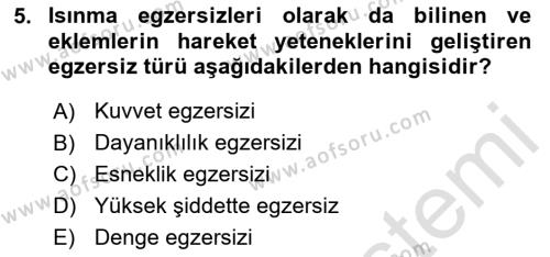 Temel Sağlık Ve Hastalık Bilgisi Dersi 2023 - 2024 Yılı Yaz Okulu Sınavı 5. Soru