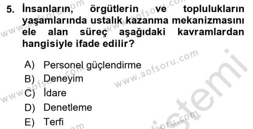 Sağlık İşletmeciliği 2 Dersi 2023 - 2024 Yılı (Final) Dönem Sonu Sınavı 5. Soru