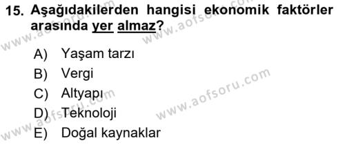 Sağlık İşletmelerinde Halkla İlişkiler Dersi 2021 - 2022 Yılı Yaz Okulu Sınavı 15. Soru