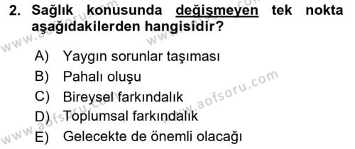 Sağlık İşletmelerinde Halkla İlişkiler Dersi 2023 - 2024 Yılı (Vize) Ara Sınavı 2. Soru