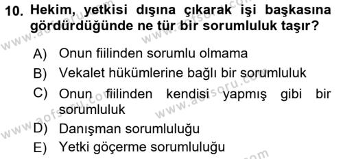 Sağlık İşletmelerinde Halkla İlişkiler Dersi 2023 - 2024 Yılı (Final) Dönem Sonu Sınavı 10. Soru