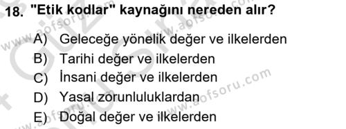 Sağlık İşletmelerinde Halkla İlişkiler Dersi 2023 - 2024 Yılı (Final) Dönem Sonu Sınavı 18. Soru