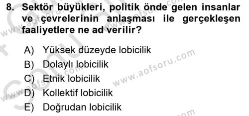 Sağlık İşletmelerinde Halkla İlişkiler Dersi 2023 - 2024 Yılı (Final) Dönem Sonu Sınavı 8. Soru