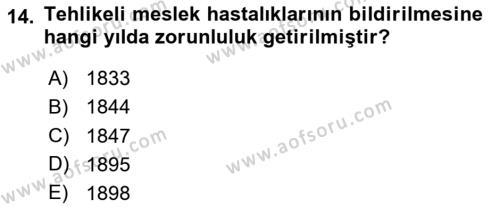 Sağlık İşletmelerinde İnsan Kaynakları Yönetimi Dersi 2020 - 2021 Yılı Yaz Okulu Sınavı 14. Soru