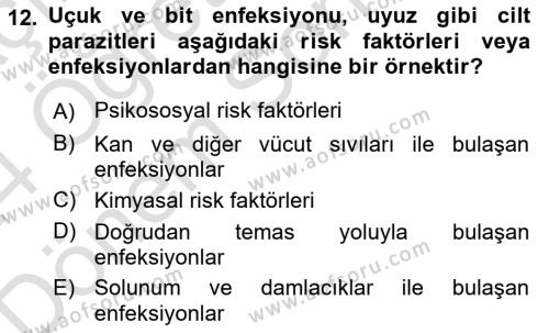 Sağlık İşletmelerinde İnsan Kaynakları Yönetimi Dersi 2023 - 2024 Yılı (Final) Dönem Sonu Sınavı 12. Soru