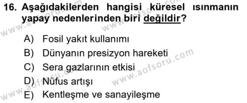 Sağlık Politikaları Dersi 2021 - 2022 Yılı Yaz Okulu Sınavı 16. Soru