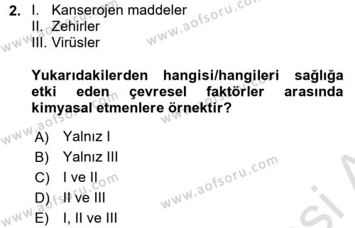 Genel Tıbbi Ürün Ve Tıbbi Cihaz Bilgisi Dersi 2023 - 2024 Yılı (Vize) Ara Sınavı 2. Soru