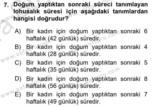 Sağlık Hizmetlerinde Araştırma Ve Değerlendirme Dersi 2023 - 2024 Yılı (Vize) Ara Sınavı 7. Soru