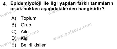 Sağlık Hizmetlerinde Araştırma Ve Değerlendirme Dersi 2023 - 2024 Yılı Yaz Okulu Sınavı 4. Soru