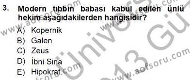Tıbbi Belgeleme Dersi 2012 - 2013 Yılı (Vize) Ara Sınavı 3. Soru