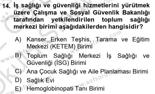 Tıbbi Belgeleme Dersi 2021 - 2022 Yılı Yaz Okulu Sınavı 14. Soru