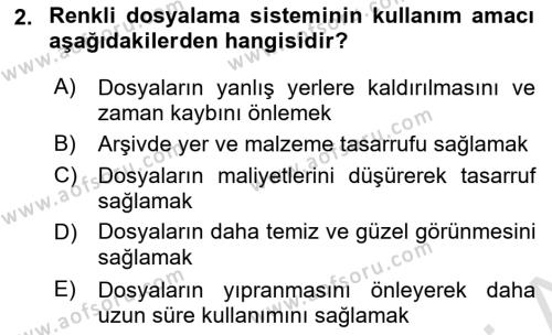 Tıbbi Belgeleme Dersi 2023 - 2024 Yılı (Vize) Ara Sınavı 2. Soru