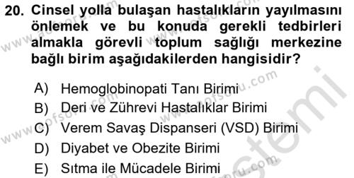 Tıbbi Belgeleme Dersi 2023 - 2024 Yılı Yaz Okulu Sınavı 20. Soru