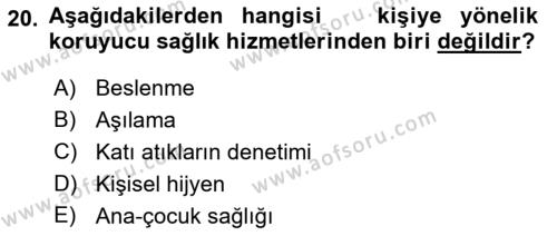 Tıp Terimleri Dersi 2021 - 2022 Yılı (Final) Dönem Sonu Sınavı 20. Soru