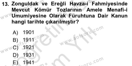 Sağlık Kurumları Yönetimi 1 Dersi 2023 - 2024 Yılı Yaz Okulu Sınavı 13. Soru