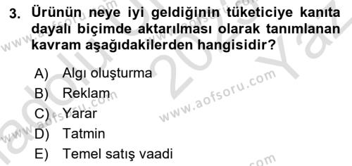 Sağlık Kurumları Yönetimi 1 Dersi 2023 - 2024 Yılı Yaz Okulu Sınavı 3. Soru