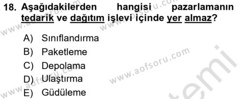 Sağlık Kurumları Yönetimi 1 Dersi 2024 - 2025 Yılı (Vize) Ara Sınavı 18. Soru