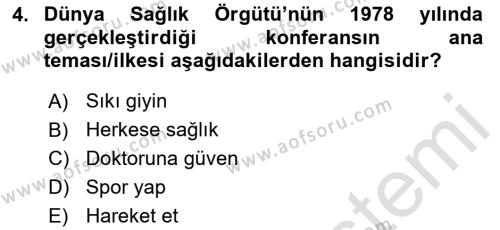 Sağlık Kurumları Yönetimi 1 Dersi 2024 - 2025 Yılı (Vize) Ara Sınavı 4. Soru