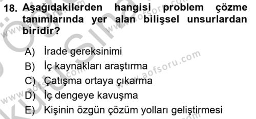 Sağlık Kurumları Yönetimi 2 Dersi 2018 - 2019 Yılı Yaz Okulu Sınavı 18. Soru