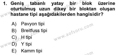 Sağlık Kurumları Yönetimi 2 Dersi 2023 - 2024 Yılı (Vize) Ara Sınavı 1. Soru