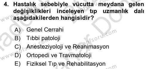 Sağlık Kurumları Yönetimi 2 Dersi 2023 - 2024 Yılı (Final) Dönem Sonu Sınavı 4. Soru