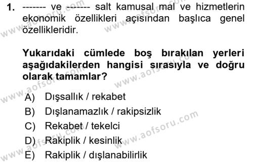 Sağlık Sigortacılığı Dersi 2022 - 2023 Yılı (Final) Dönem Sonu Sınavı 1. Soru