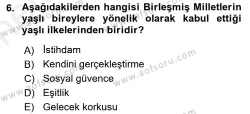 Bakım Elemanı Yetiştirme Ve Geliştirme Dersi 2018 - 2019 Yılı (Vize) Ara Sınavı 6. Soru