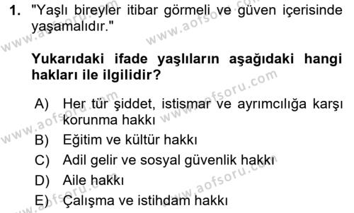 Bakım Elemanı Yetiştirme Ve Geliştirme Dersi 2020 - 2021 Yılı Yaz Okulu Sınavı 1. Soru