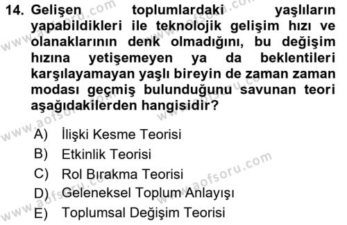 Bakım Elemanı Yetiştirme Ve Geliştirme Dersi 2020 - 2021 Yılı Yaz Okulu Sınavı 14. Soru