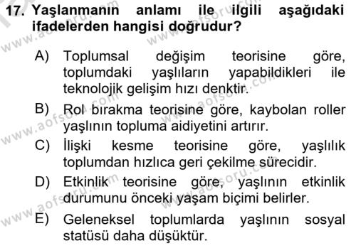 Bakım Elemanı Yetiştirme Ve Geliştirme Dersi 2021 - 2022 Yılı Yaz Okulu Sınavı 17. Soru