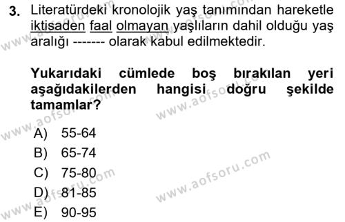 Bakım Elemanı Yetiştirme Ve Geliştirme Dersi 2023 - 2024 Yılı (Vize) Ara Sınavı 3. Soru