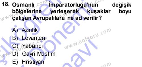 Akdeniz Uygarlıkları Sanatı Dersi 2013 - 2014 Yılı (Final) Dönem Sonu Sınavı 18. Soru