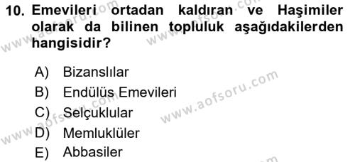 Akdeniz Uygarlıkları Sanatı Dersi 2021 - 2022 Yılı (Final) Dönem Sonu Sınavı 10. Soru