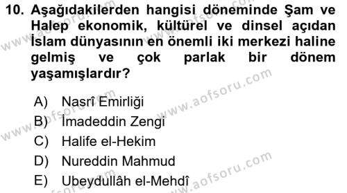 Akdeniz Uygarlıkları Sanatı Dersi 2022 - 2023 Yılı (Final) Dönem Sonu Sınavı 10. Soru