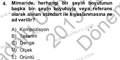 Güzel Sanatlar Dersi 2013 - 2014 Yılı (Final) Dönem Sonu Sınavı 4. Soru