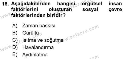 Havacılık Terminolojisi Dersi 2021 - 2022 Yılı Yaz Okulu Sınavı 18. Soru