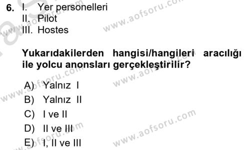 Haberleşme ve Seyrüsefer Sistemleri Dersi 2022 - 2023 Yılı (Vize) Ara Sınavı 6. Soru