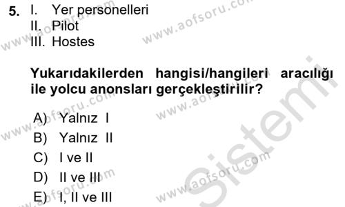 Haberleşme ve Seyrüsefer Sistemleri Dersi 2022 - 2023 Yılı Yaz Okulu Sınavı 5. Soru