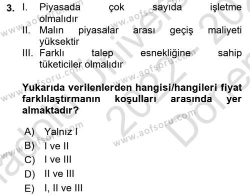 Havayolu İşletmelerinde Finansal Yönetim Dersi 2022 - 2023 Yılı (Final) Dönem Sonu Sınavı 3. Soru